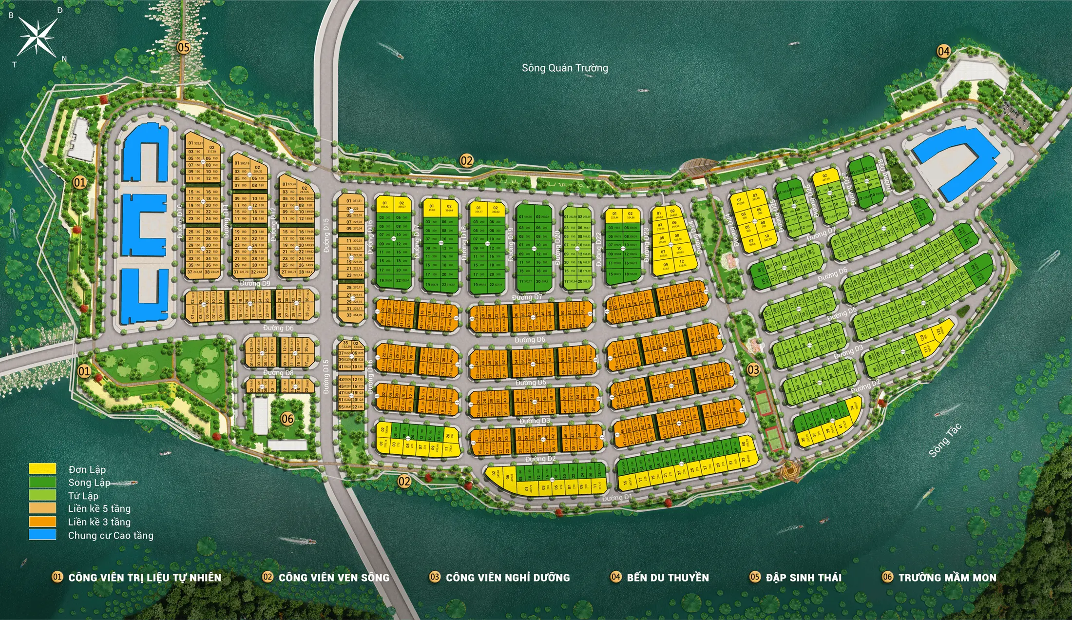 Ba đảo đẳng cấp giữa sông Quán Trường, Charmora City kiến tạo biểu tượng sống mới của xứ Trầm Hương