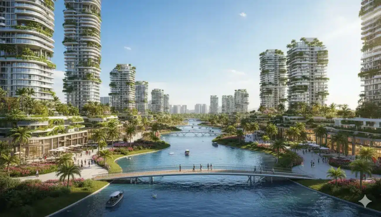 Charmora City Nha Trang: Đô thị tích hợp đa chức năng, nổi bật với cảnh quan ven sông và tiện ích hiện đại.