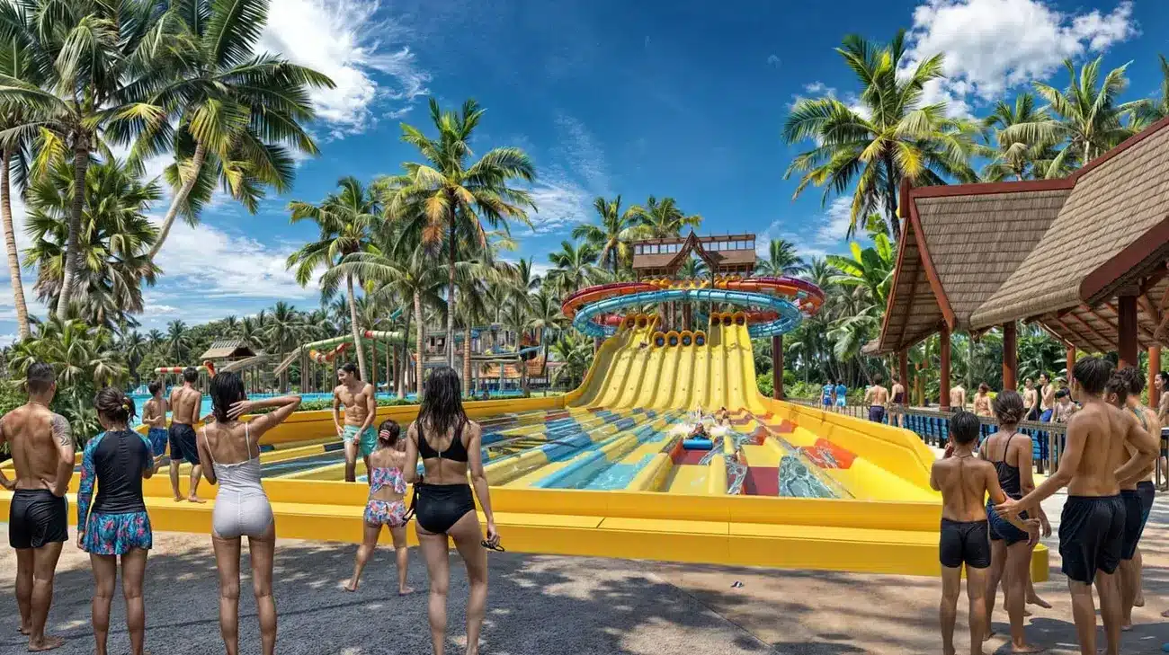 Công viên nước Sun World tại Charmora City hứa hẹn mang đến trải nghiệm giải trí đỉnh cao và hấp dẫn.