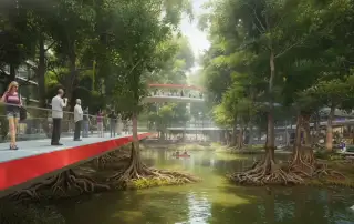 Công viên ven sông Charmora City: không gian xanh, tiện ích hiện đại tạo điểm nhấn nổi bật cho đô thị ven biển Nha Trang.