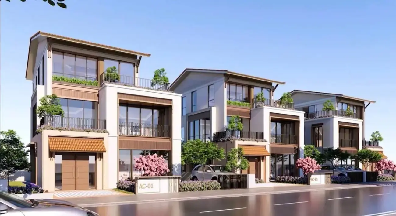 Hình ảnh biệt thự hiện đại tiềm năng từ dự án Charmora City, vẫn chưa có thông tin chi tiết chính thức từ chủ đầu tư Sun Group.