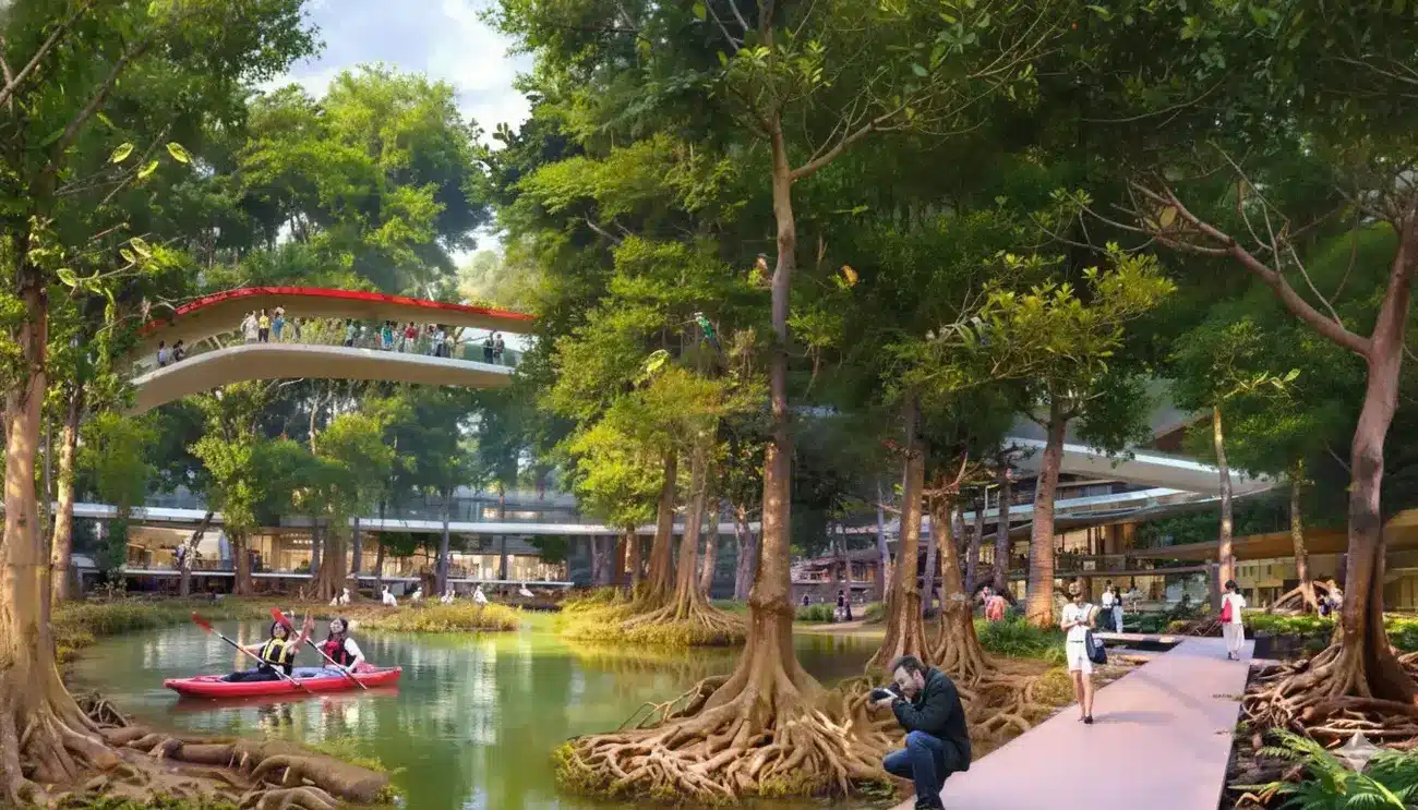 Không gian sống xanh và tiện ích nội khu hiện đại tại dự án Charmora City, Nha Trang.