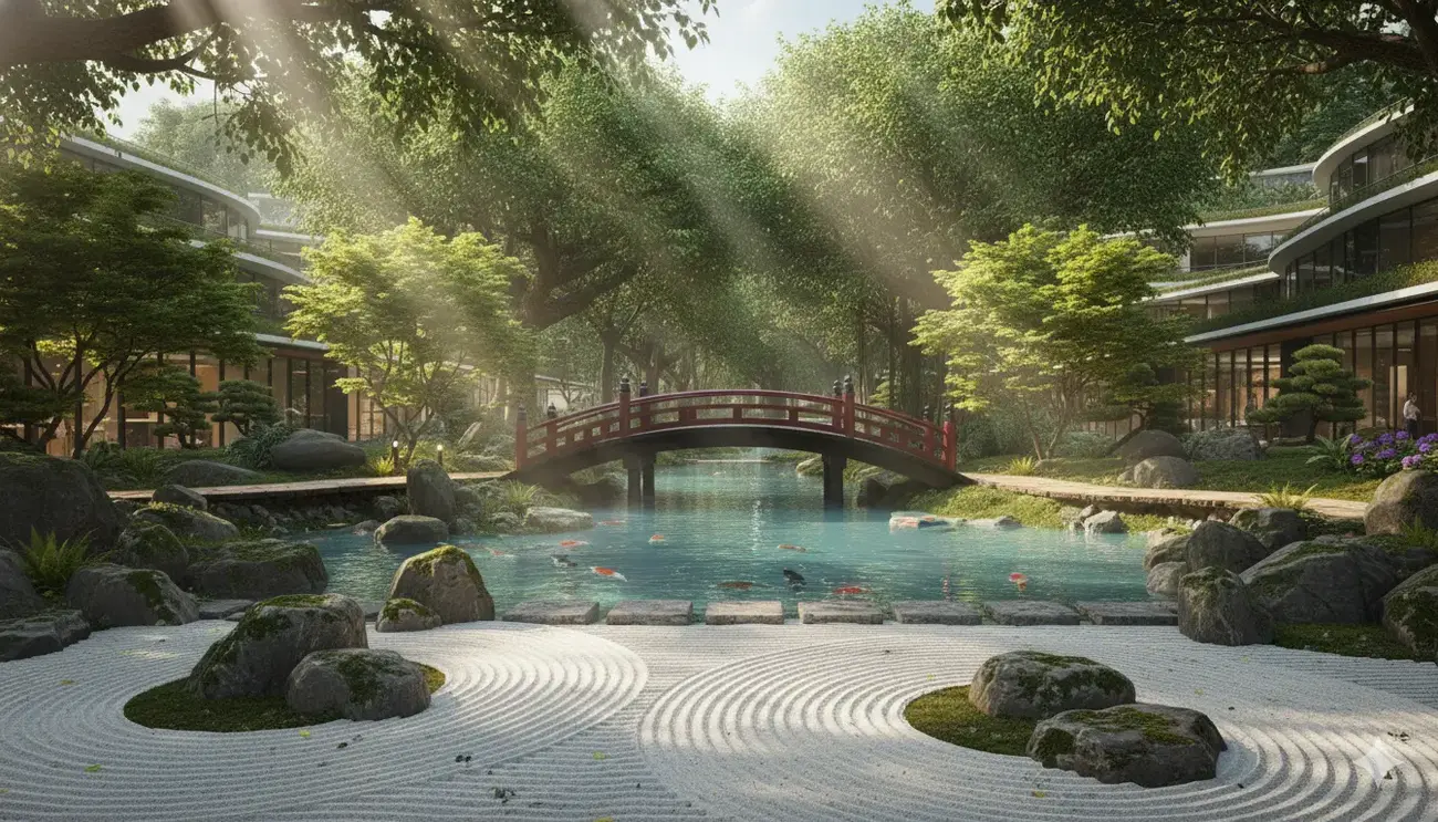 Không gian xanh và tĩnh lặng của phân khu biệt thự “Đảo Thiên Đường” tại Charmora City, Nha Trang.