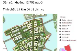 Khu Đô Thị D của Charmora City: Quy mô 71,51 ha, dân số 12.752 người, bao gồm các tiện ích trường học và y tế.