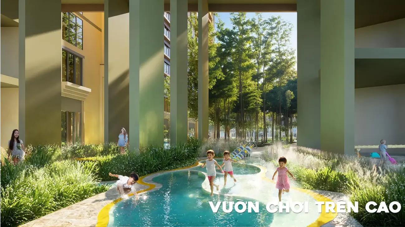 Khu vui chơi ngoài trời an toàn và hiện đại cho cư dân nhí tại Charmora City.