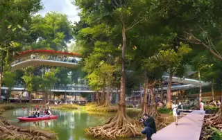 Thiên nhiên xanh mát và kiến trúc hiện đại tại Charmora City mang lại trải nghiệm sống đẳng cấp, hài hòa với môi trường.