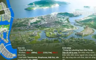 Tổng quan dự án Charmora City: Diện tích 226 ha, ven sông Cái, liền kề trung tâm hành chính mới tỉnh Khánh Hòa.